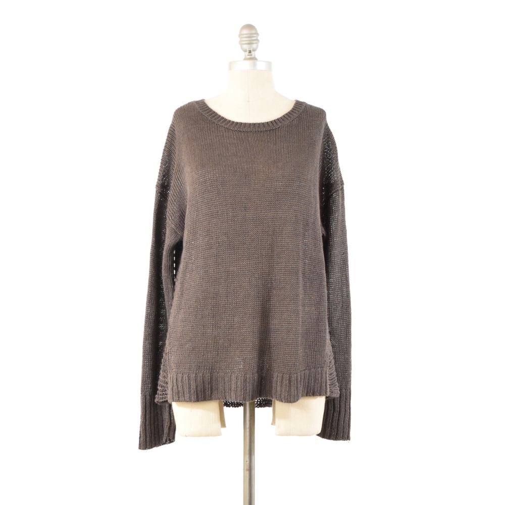 ❌SOLD❌J.Crew Linen Yarn Oversized Beach Sweater - Picture 2 of 7